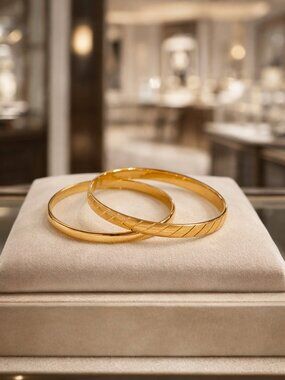 The Gilded Standard: Iconic Vintage Monet Duo with Box